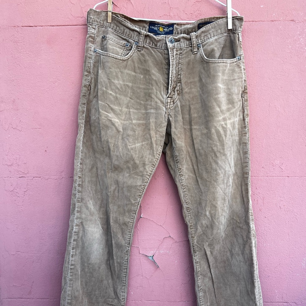 lucky brand khaki corduroys.